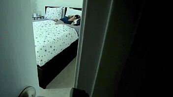 jade nile blindfolded deepthroats big cock in bedroom handjob