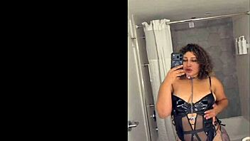 oiled curvy latina bbw shakes huge halloween costume ass