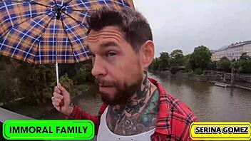 dean and dan double pound petite serina gomez's pussy in prague