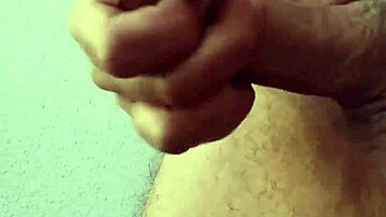 playing with my cock drool, ends in hot handjob bath