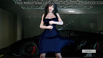 tifa lockhart dances seductively in erotic fantasy animation