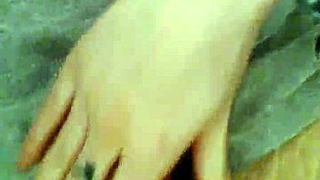 check out this oiled college girl's perky handjob with cum