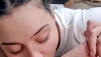 amazing latina bodybuilder deepthroats big cock yelling i love it!