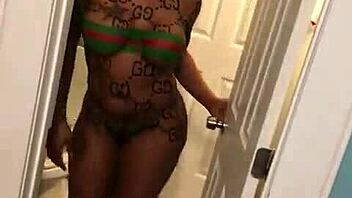 AFRICAN Stripper Twerks Naked for Private Show