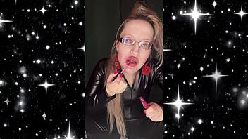 sissy bitch learns total obedience through femdom tears lipstick and jerk off instructions transformation