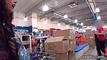 Stellar Czech Teen Teased Shagged Hard in Hypermarket POV