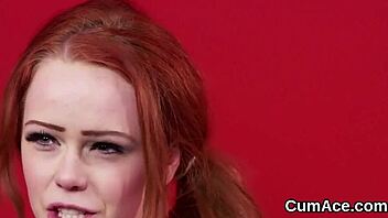 Honey Swallows Massive Facial Cumshot Load!