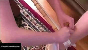 samantha slaps penny's tits in lesbian ballerina play