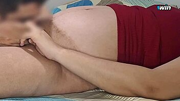 Married housewife cums hard getting licked by horny husband