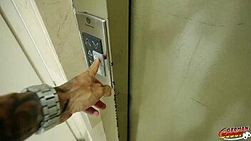 German scout Kitty Love picked up for rough casting cum blast