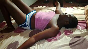 black stepsis catches bro jerking huge cock