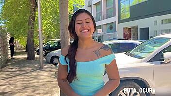 hey teen marina gold catches sensual colombian lorena and fucks her strapon style?