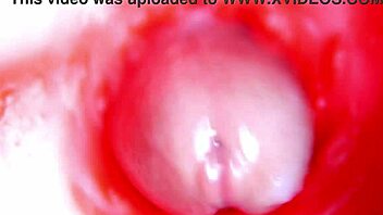 camera deep in wet pussy captures intense internal cum asmr