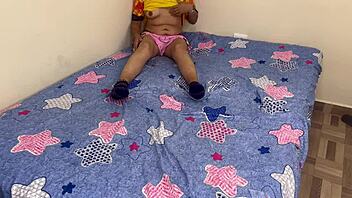 Hey stepdad caught me fingering now make my tight pussy squirt real amateur