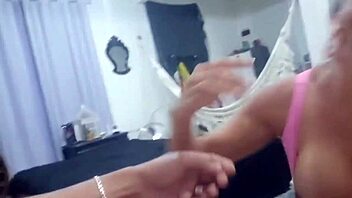 Latina milf's big clit pussy stretched by huge interracial cock homemade