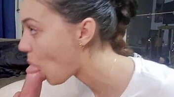 amazing latina bodybuilder deepthroats big cock yelling i love it!