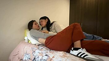 blonde lesbian's sly wet licks