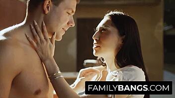 Brunette Judy Jolie Crushes On Fit Guy Codey Steele Bareback Cowgirl Ride