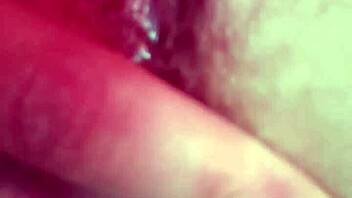 I finger my tight asshole deep in solo anal play