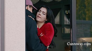 my lesbian lover ties me up for hot scissoring fun