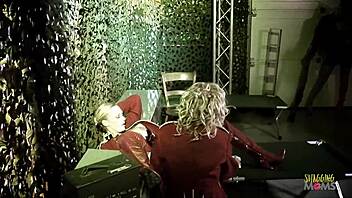 Bisexual Soldiers Tease Dildo Play Before Strap-On Group Orgy