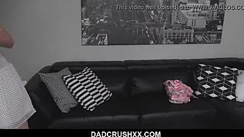 stunning brunette teen tempts older perv into naked tits play