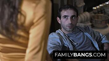 exotic milf krissy lynn surprises nephew with lingerie and bareback ride