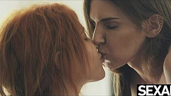 flexible lesbians lick pussies during yoga