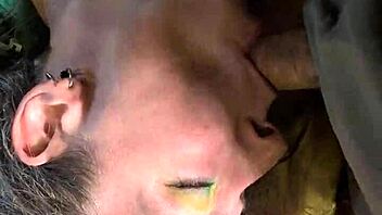 mature wife sucks cock deep while vibrator makes her orgasm