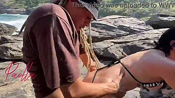 brazilian beach cuckold takes monster cock backshots show