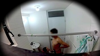 mexican college girl fucks in bathroom after wild party