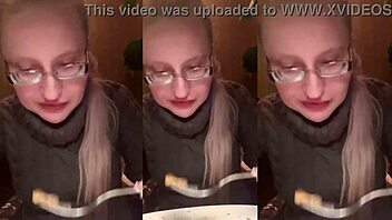 wanna fuck me during asmr restaurant dinner with food?