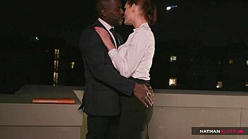 Marie Clarence's gaping asshole stretched by boss in office