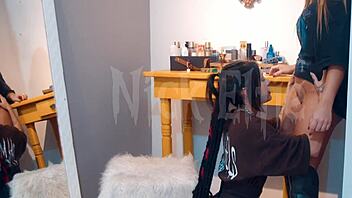 juicy brazilian lesbians lick wet skinny pussy pov oral