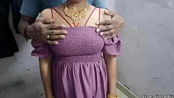 sexy indian wife enjoys hard sex in gown