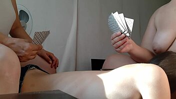god, while my girlfriend and i played cards, our slave licked my pussy to orgasmic bliss