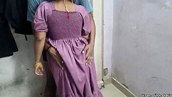sexy indian wife enjoys hard sex in gown