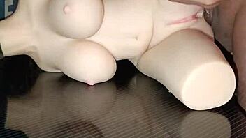 sally's tight ass takes side anal creampie with huge cock closeup