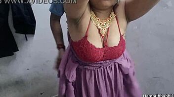 sexy indian wife enjoys hard sex in gown