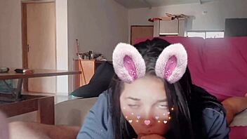 Suckin' Monster Cock with Cute Face Filter!
