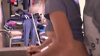 mexican flaquita moans bending over for macho doggystyle pounding