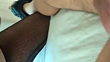 mature big ass woman visits for sneaky anal creampie