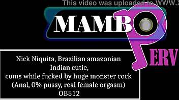 Brazilian indian cutie nick niquita, your perfect body cums balls deep on monster cock anal atm?