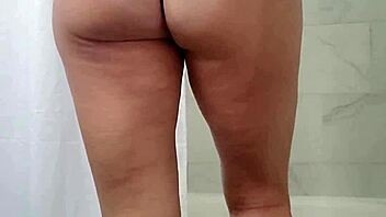 Goddess Brianna catches you humiliating feet in shower