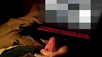slo-mo chubby belly huge cumshot loads