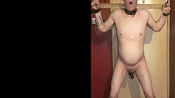 bisexual amateur cuffed hooked electro cock humiliation cam