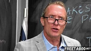 bratty student spanked and creampied for phone in class