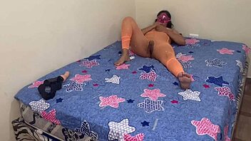 busty latina and big ass brunette explore first lesbian play