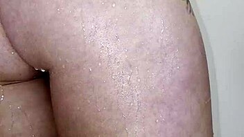 homemade pov of wife's fat ass peeing in shower