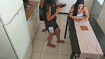 hot brunette wife risks it all fucking her friend's husband rough